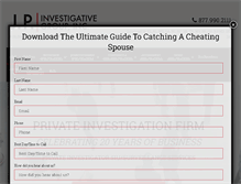 Tablet Screenshot of jpinvestigations.com